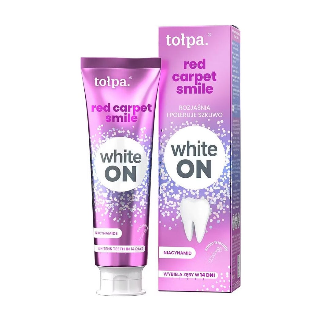 Відбілювальна зубна паста Tolpa White On Red Carpet Smile, 75 мл